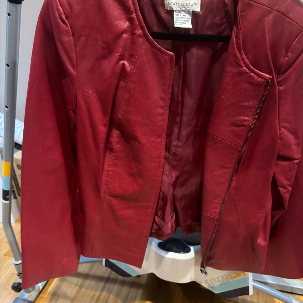 New York & Company Women's Deep Red Blazer